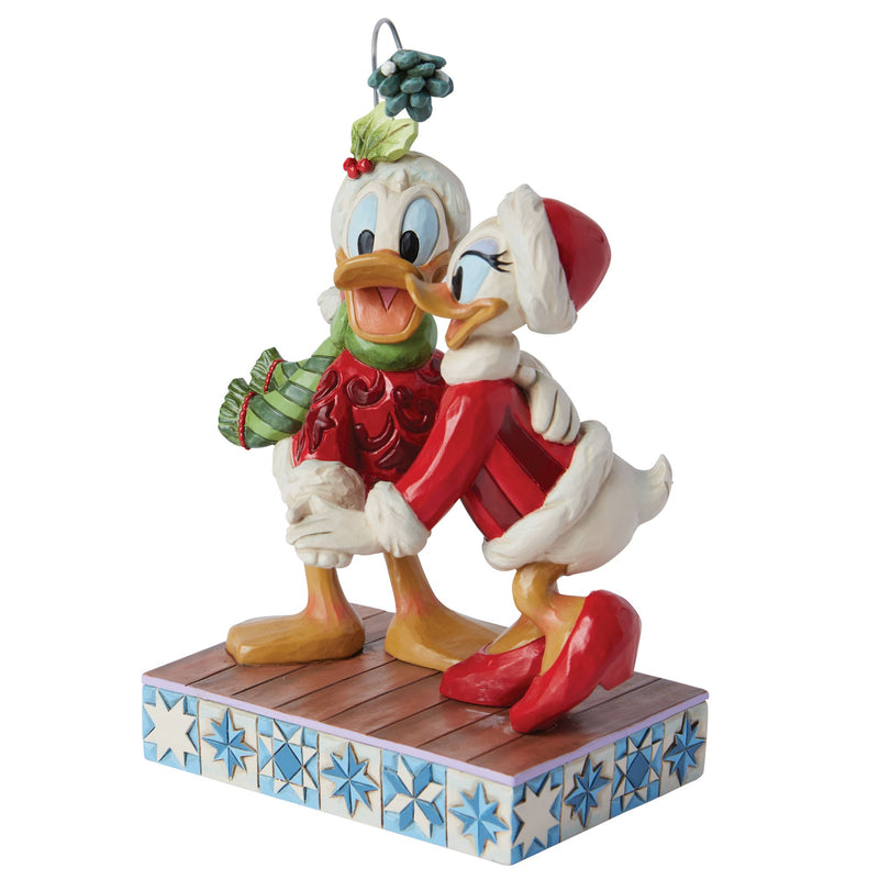 Figurine Donald et Daisy Gui de Noël - Disney Traditions