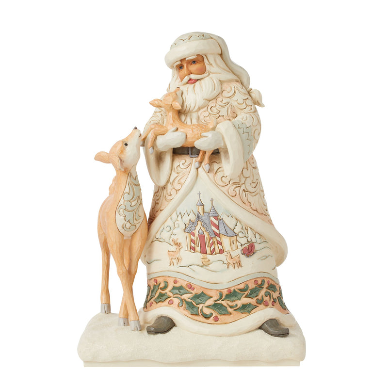 Figurine Père Noël Faon White Woodland - Heartwood Creek
