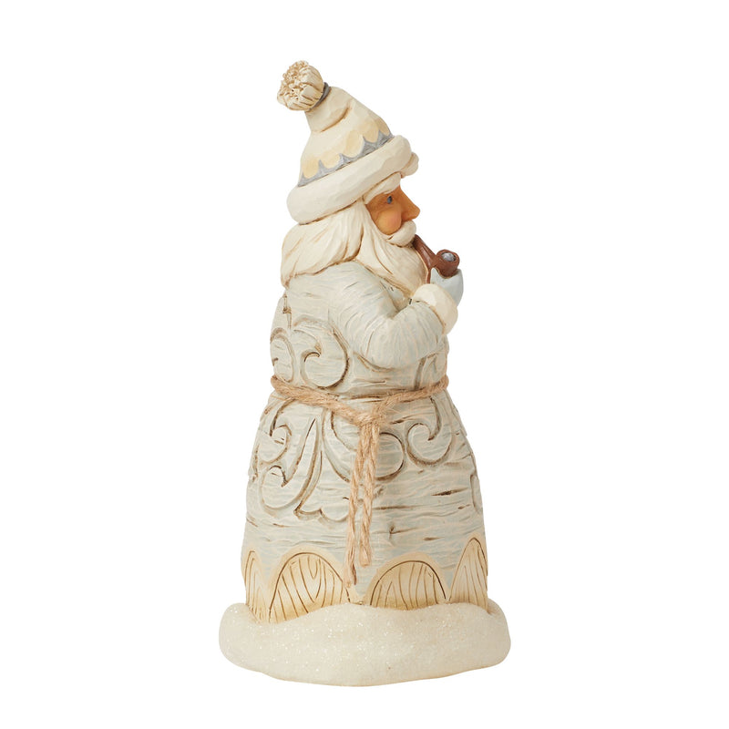 Figurine Père Noël Pipe White Woodland - Heartwood Creek