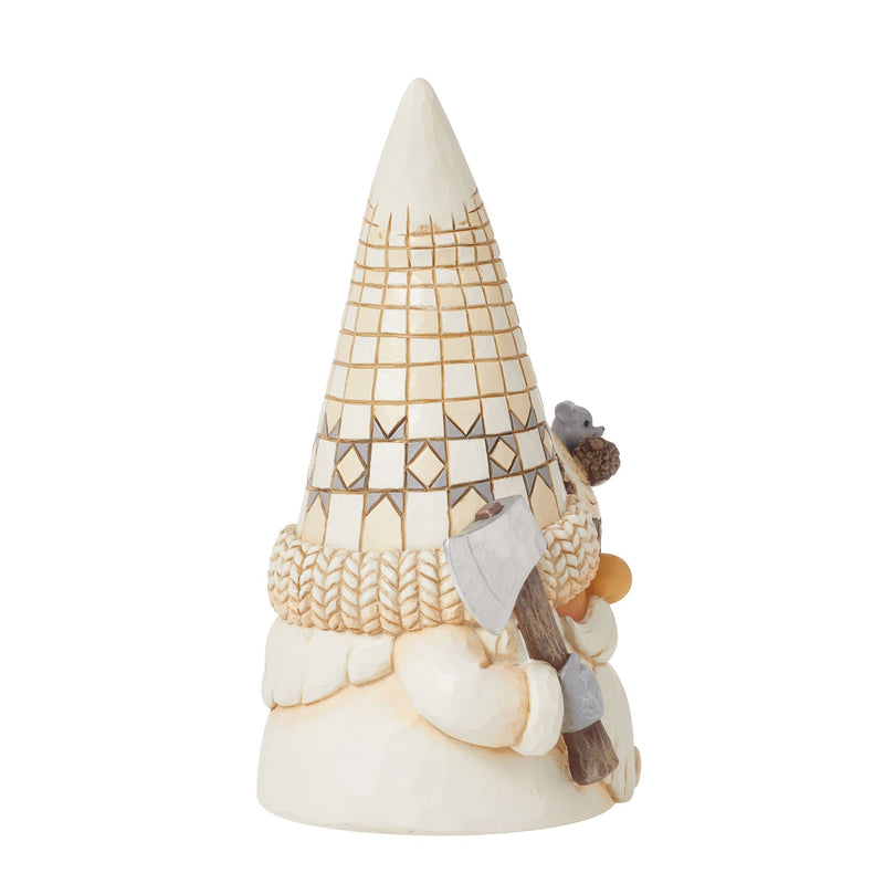 Figurine Gnome Bûcheron White Woodland - Heartwood Creek