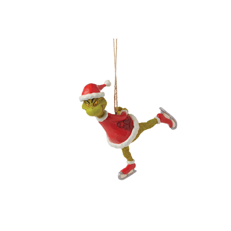 Suspension Grinch Patinage - Grinch by Jim Shore