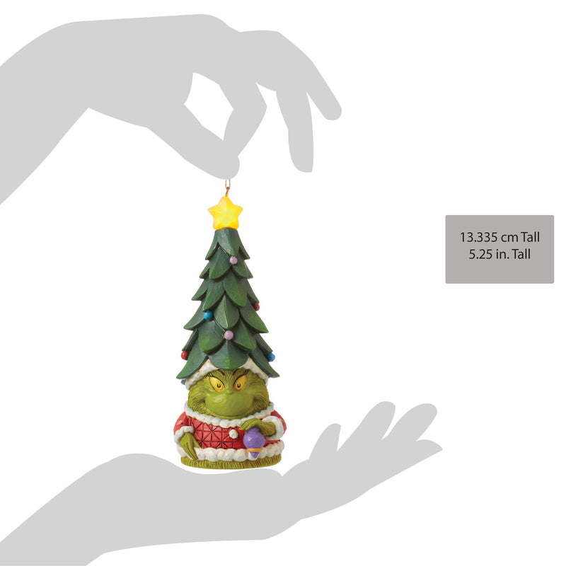 Suspension Gnome Grinch Chapeau Sapin - Grinch by Jim Shore