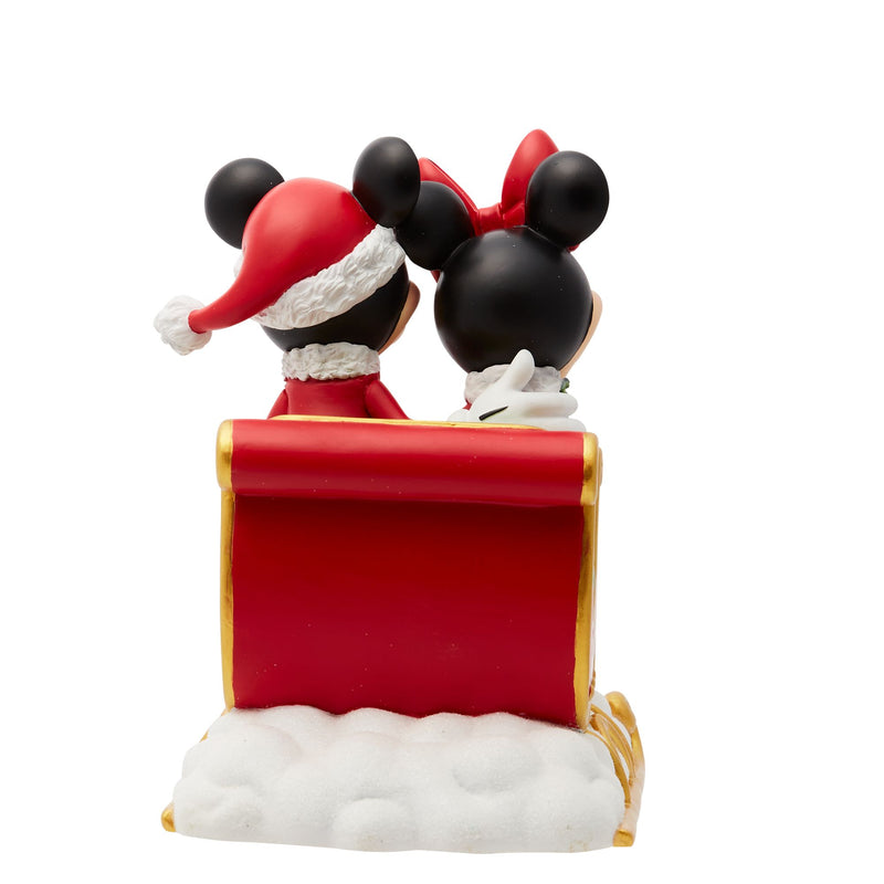 Figurine Mickey et Minnie Traîneau de Noël - Disney Showcase