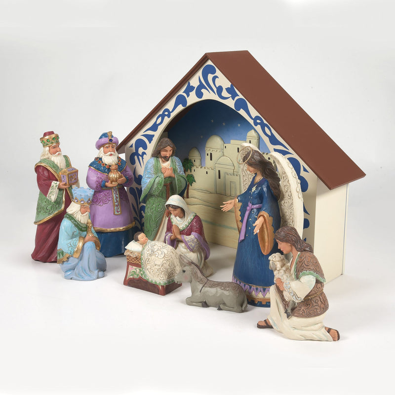 Set de 10 Figurines Nativité - Heartwood Creek