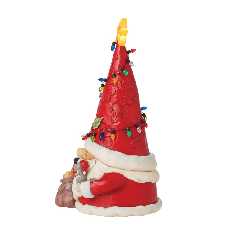 Figurine Gnome Père Noël Guirlandes Lumineuses - Heartwood Creek