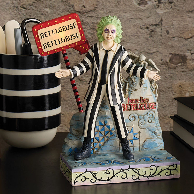 Figurine Lumineuse Beetlejuice sur sa Tombe - Beetlejuice by Jim Shore