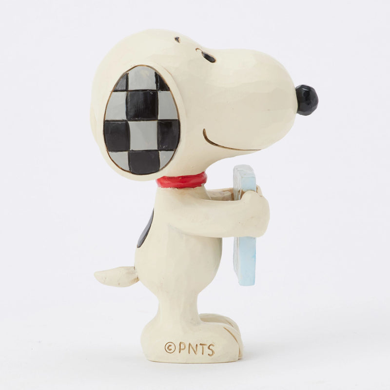 SNOOPY WITH SIGN I LOVE YOU MINI FIGURINE