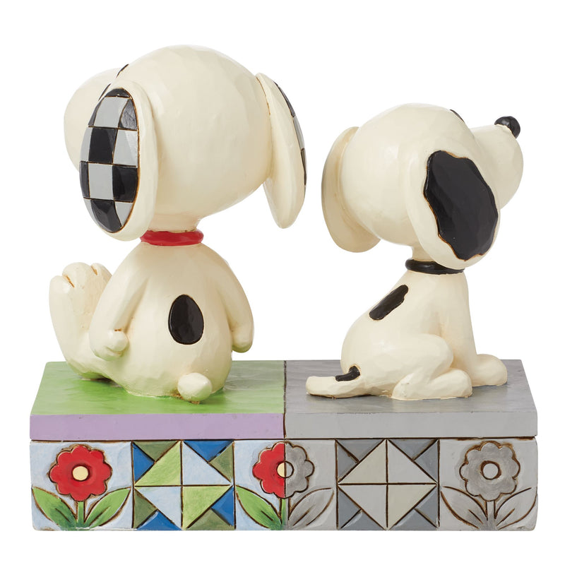 Figurine Snoopy Années 50 vs Maintenant - Peanuts by Jim Shore