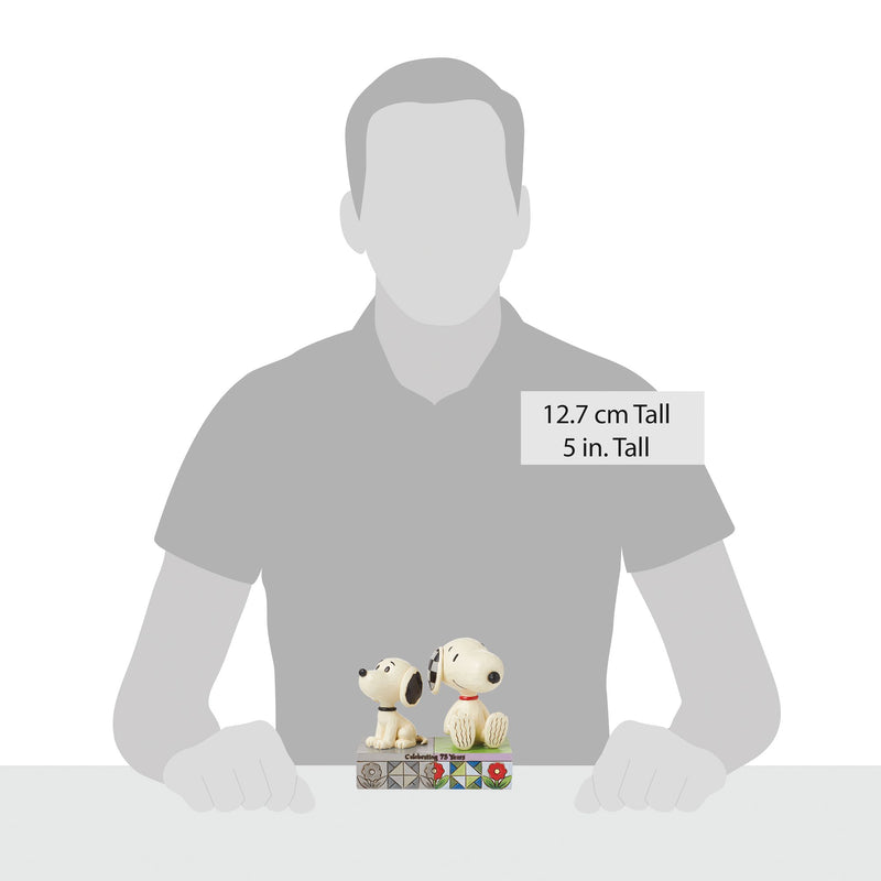 Figurine Snoopy Années 50 vs Maintenant - Peanuts by Jim Shore