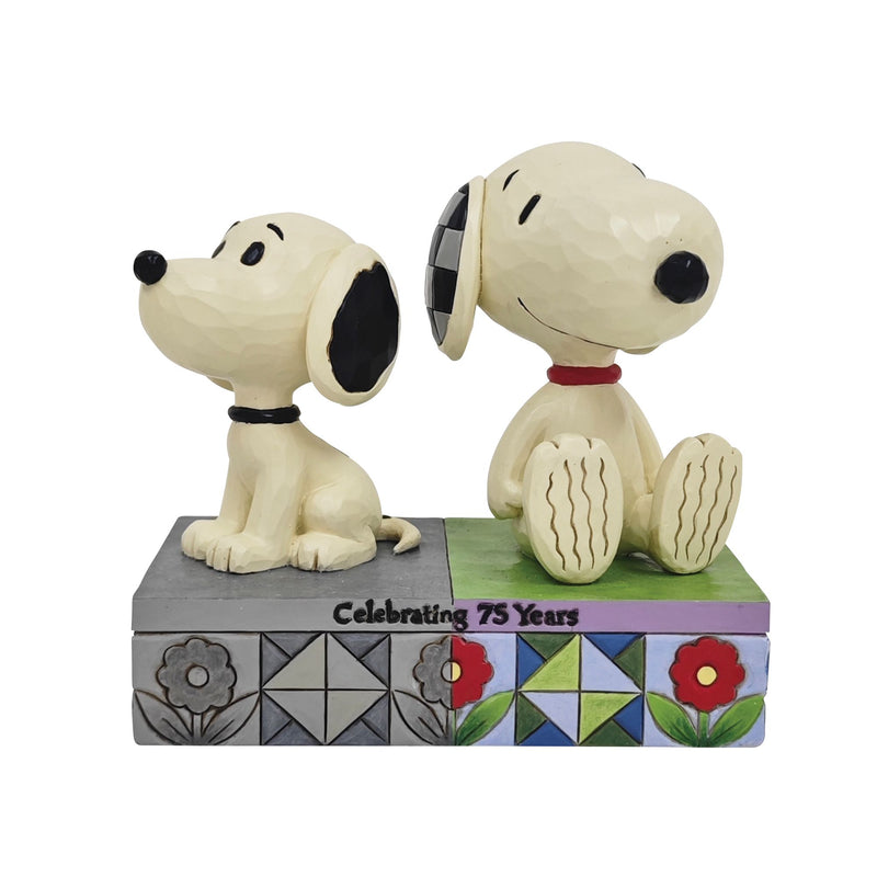 Figurine Snoopy Années 50 vs Maintenant - Peanuts by Jim Shore