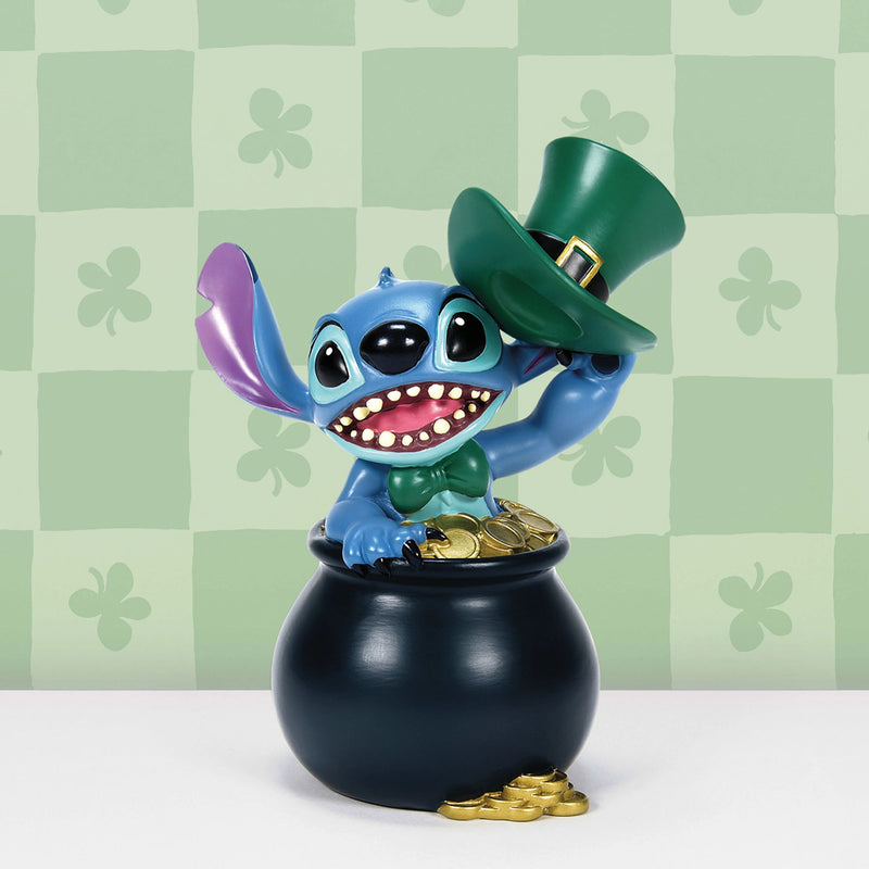 Figurine Stitch St. Patrick - Disney Showcase