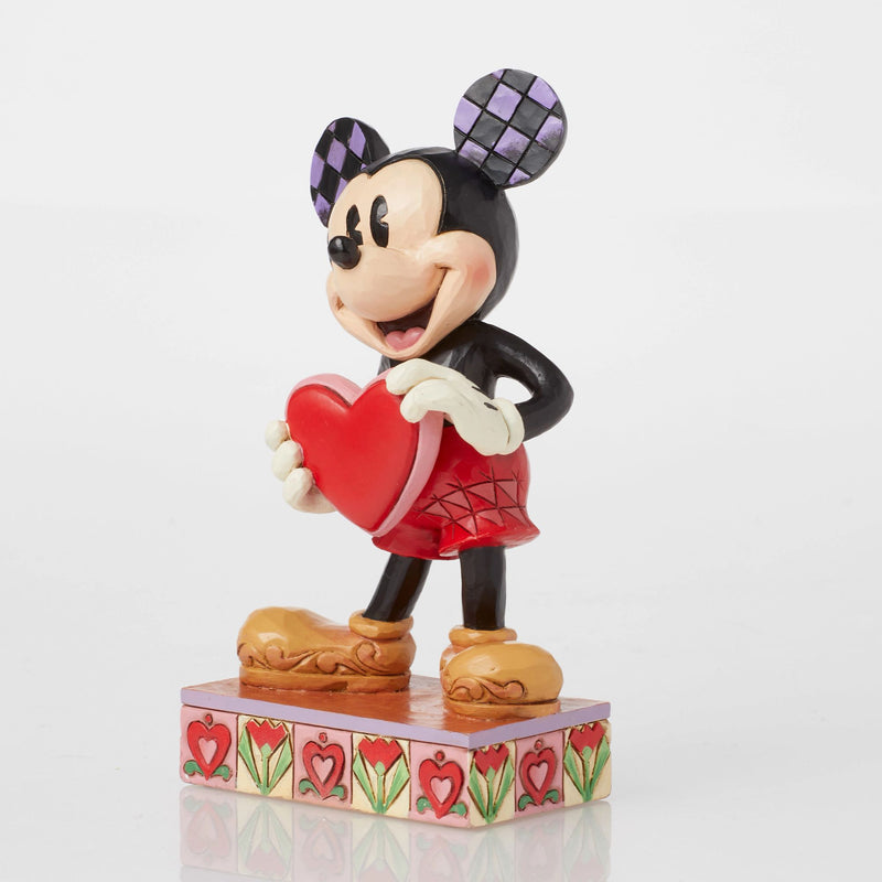 Figurine Mickey  Cœur personnalisable - Disney Traditions