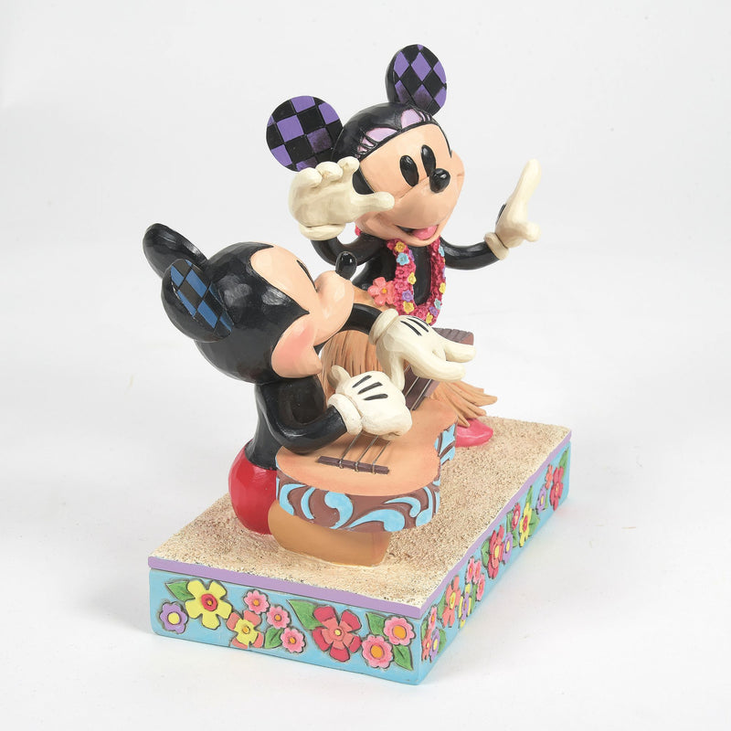 Figurine Mickey et Minnie Hawaii - Disney Traditions