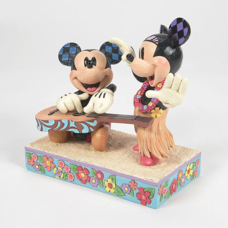 Figurine Mickey et Minnie Hawaii - Disney Traditions