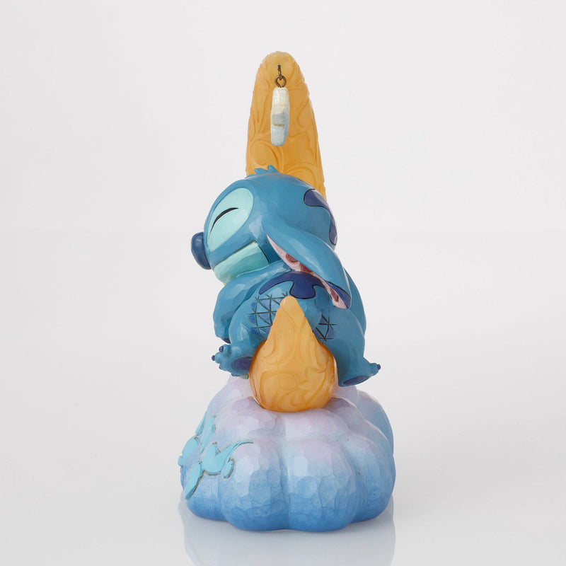 Figurine Stitch et Souillon Lune lumineuse - Disney Traditions