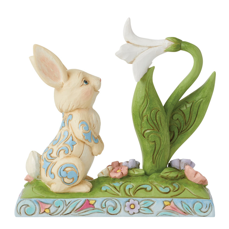 Figurine Lapin Fleur de Lys - Heartwood Creek