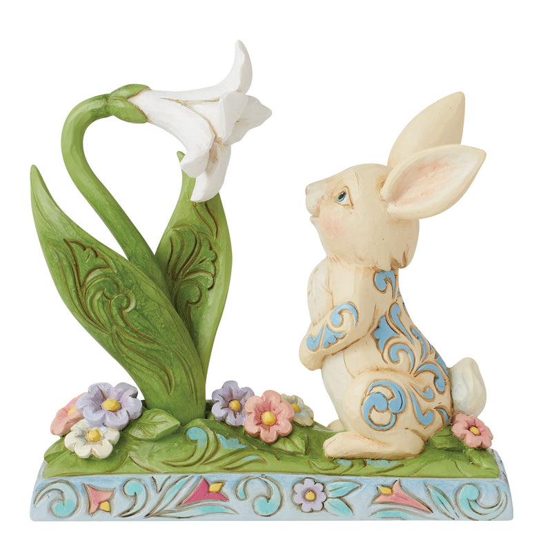 Figurine Lapin Fleur de Lys - Heartwood Creek