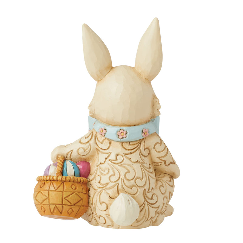 Figurine Lapin Pâques Panier - Heartwood Creek