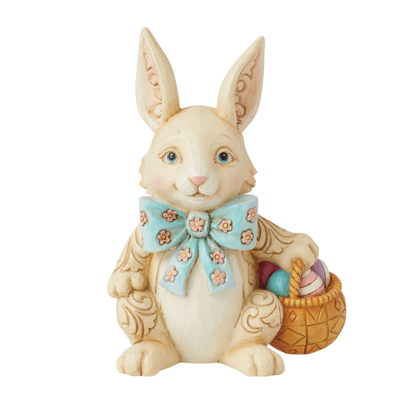 Figurine Lapin Pâques Panier - Heartwood Creek