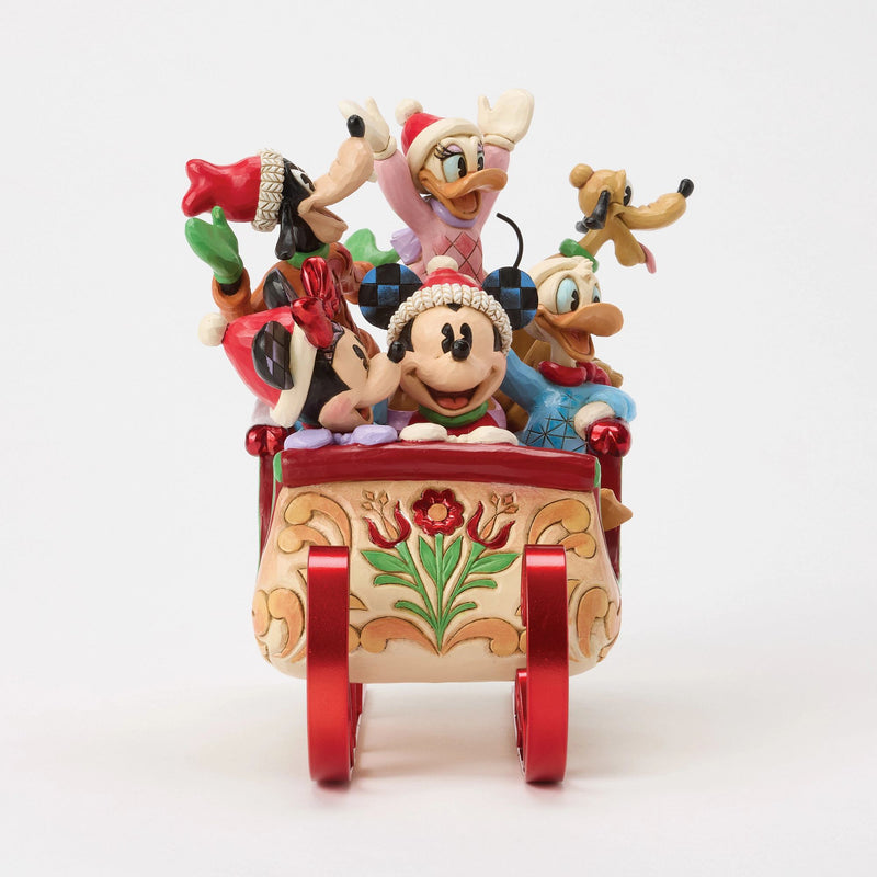 Figurine Traîneau de Mickey et ses amis - Disney Traditions