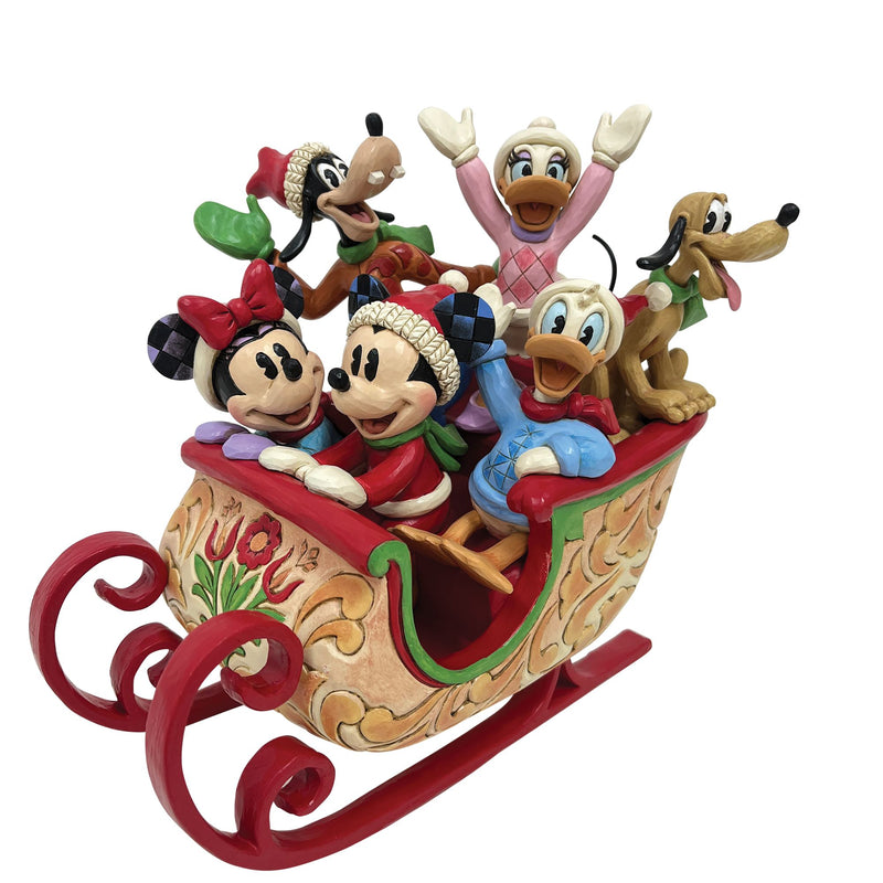 Figurine Traîneau de Mickey et ses amis - Disney Traditions