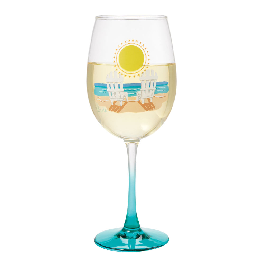 Verres à vin peints à la main - Marin Montagut
