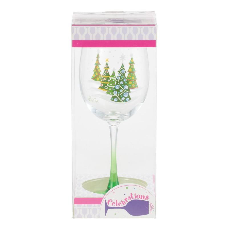 Verre à vin Sapin de Noël - Lolita