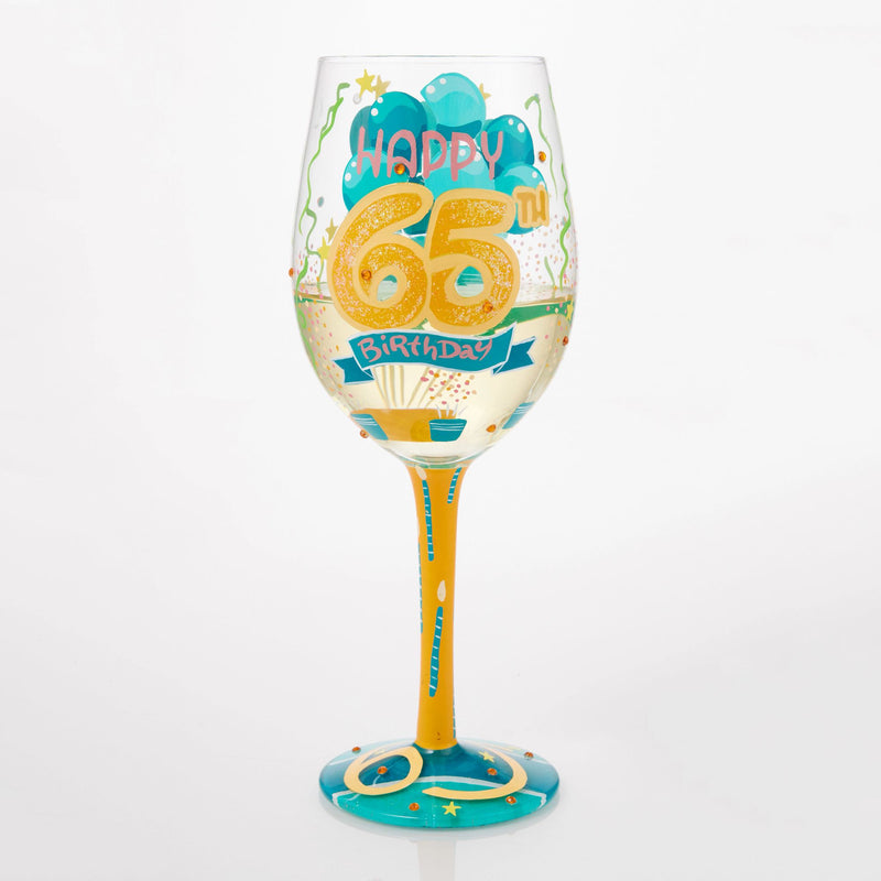 Verre à vin Anniversaire 65 ans - Lolita