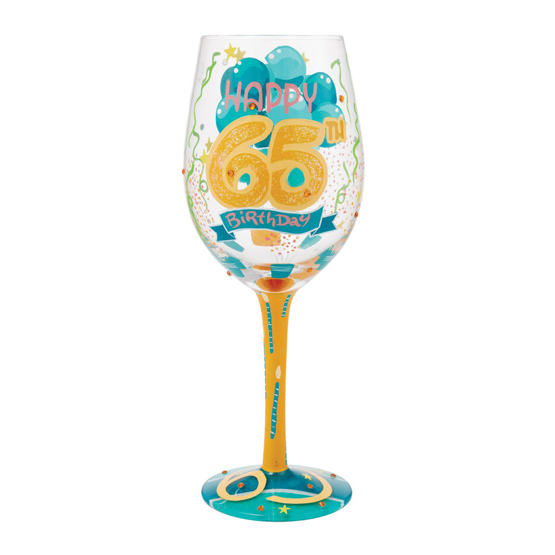 Verre à vin Anniversaire 65 ans - Lolita