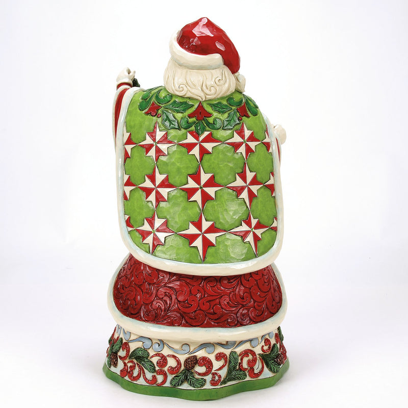 Figurine Édition Collector Père Noël Guirlande de Clochettes - Heartwood Creek