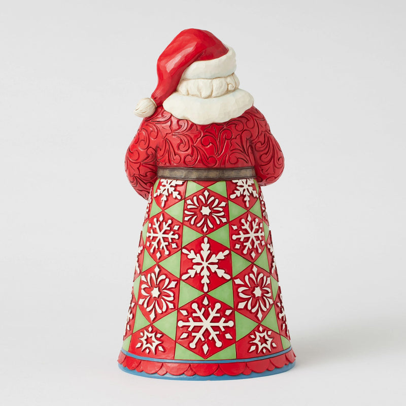 Figurine Père Noël avec  Boule Neigeuse - Heartwood Creek