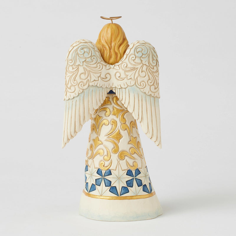 Figurine Ange Étoile de Noël Scintillante -Heartwood Creek