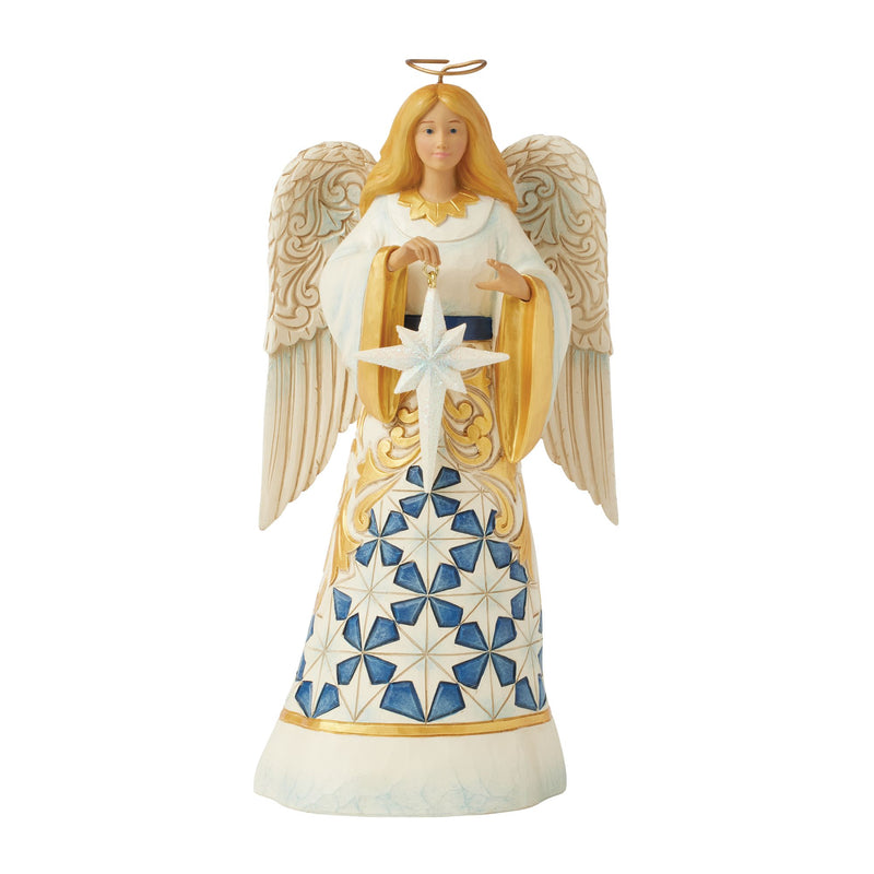 Figurine Ange Étoile de Noël Scintillante -Heartwood Creek