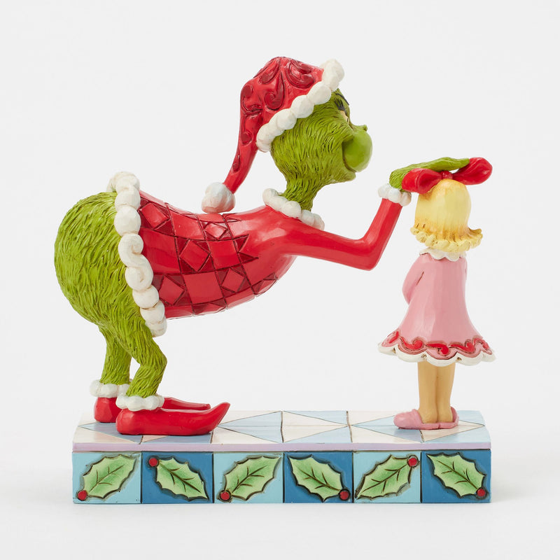 Figurine Grinch Cindy Caresse sur la tête - Grinch by Jim Shore