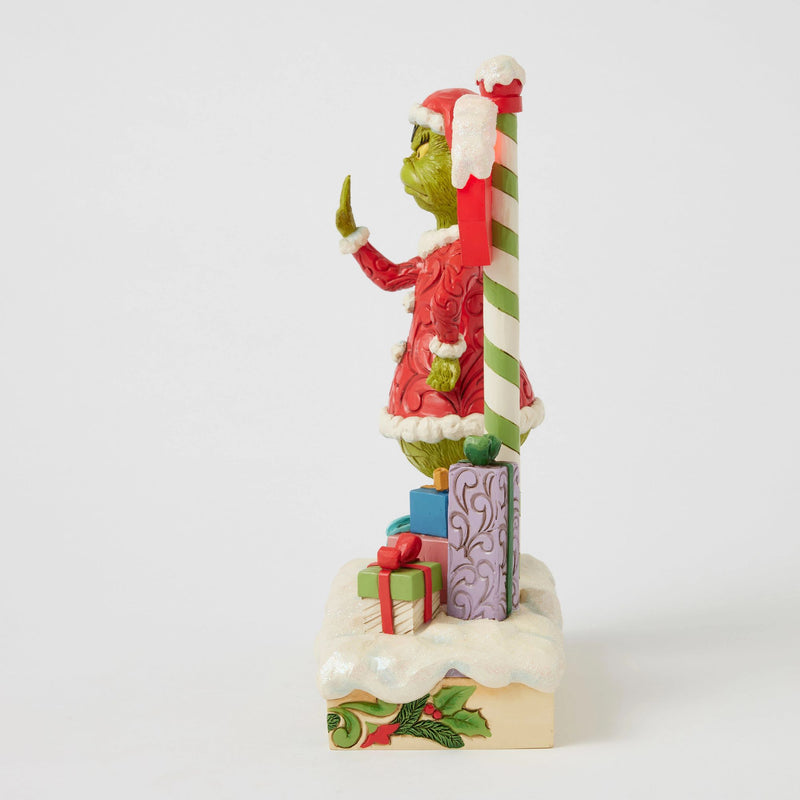 Figurine Grinch Panneau Stop clignotant - Grinch by Jim Shore