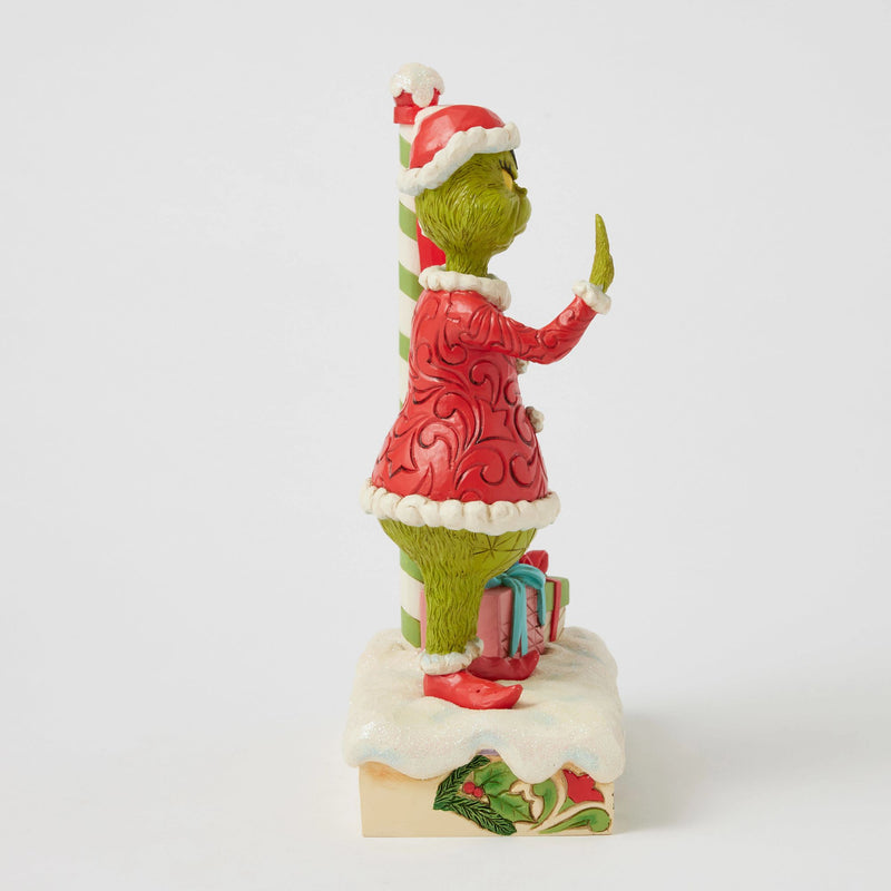 Figurine Grinch Panneau Stop clignotant - Grinch by Jim Shore