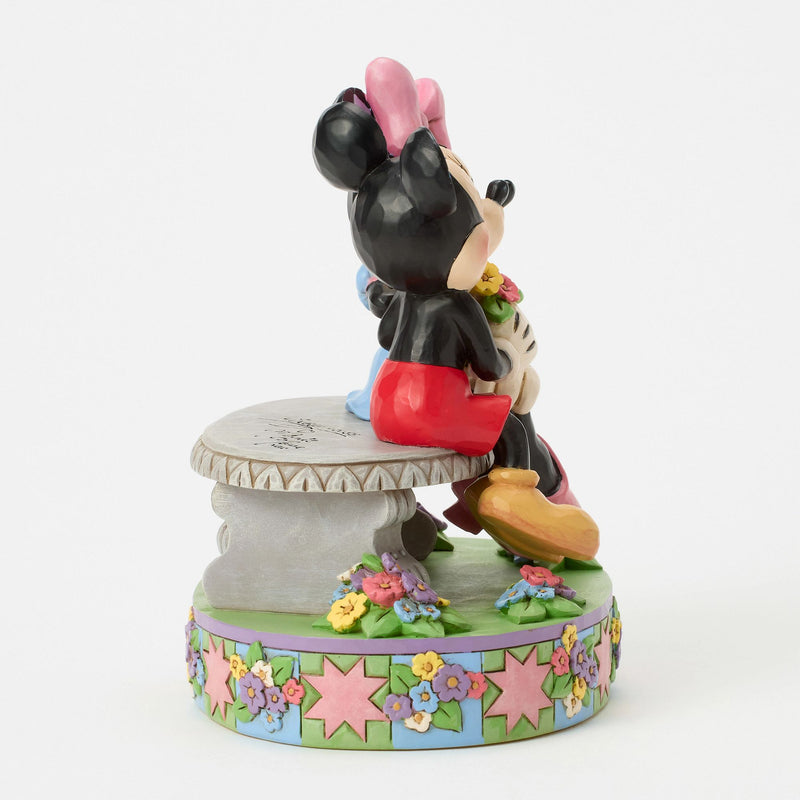 Figurine Mickey et Minnie Bouquet de Fleurs - Disney Traditions