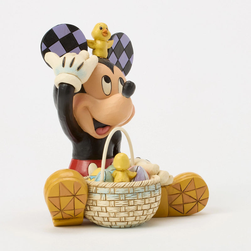 Figurine Mickey Panier Pâques - Disney Traditions
