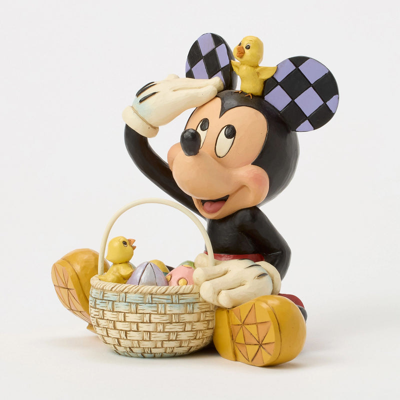 Figurine Mickey Panier Pâques - Disney Traditions