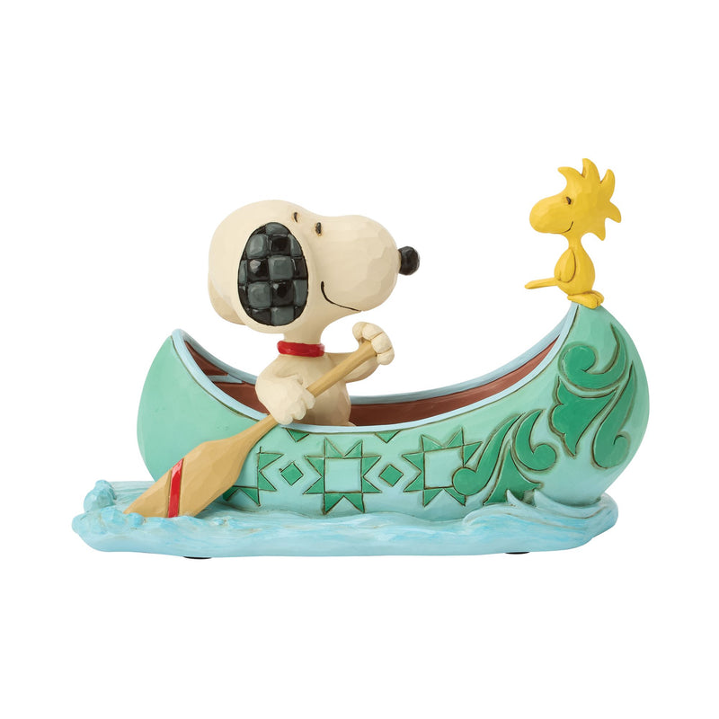 Figurine Snoopy et Woodstock Barque - Peanuts by Jim Shore