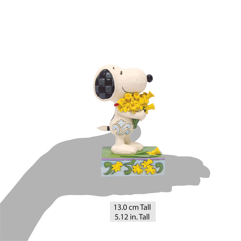 Figurine Snoopy Bouquet de Jonquilles - Peanuts by Jim Shore