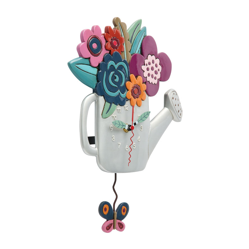 Horloge Arrosoir Fleurs- Allen Designs