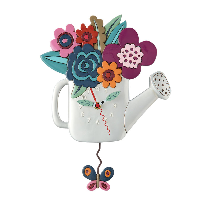 Horloge Arrosoir Fleurs- Allen Designs