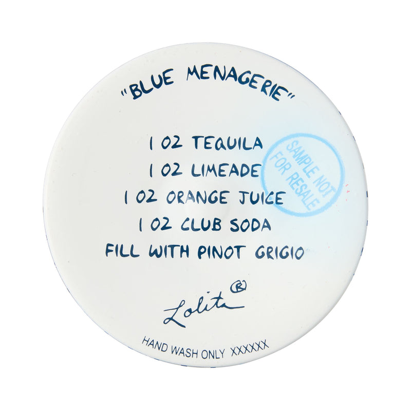 Verre à vin Ménagerie Bleue - Lolita