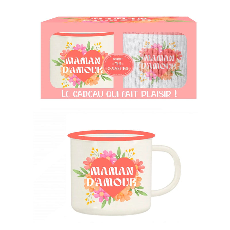 Mug avec Chaussette Maman d&