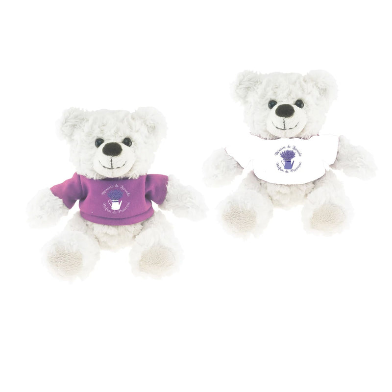 Peluches Ours t-shirt Lavande assortis - Kalidou