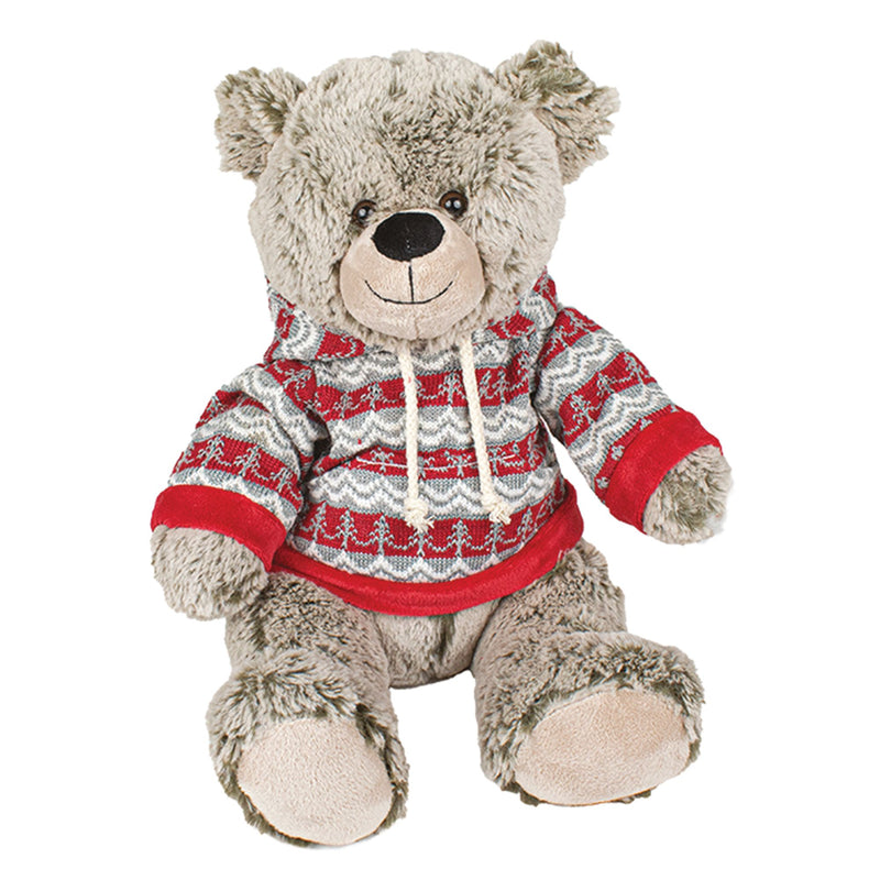 Peluche Ours Pull rouge à capuche - Kalidou