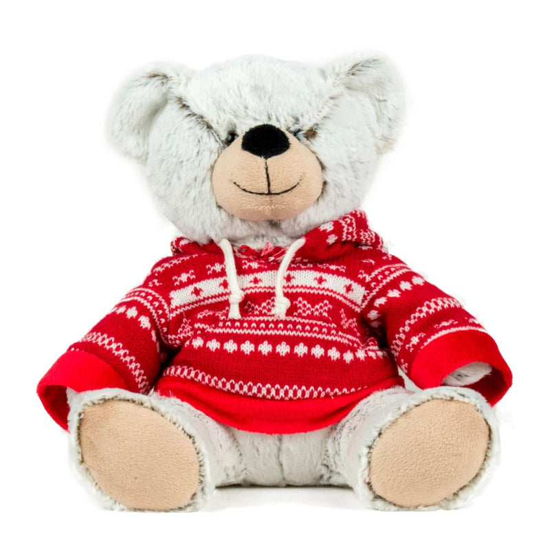 Peluche Ours Pull rouge à capuche - Kalidou