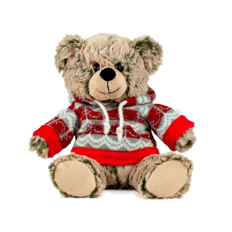 Peluche Ours Pull rouge à capuche - Kalidou