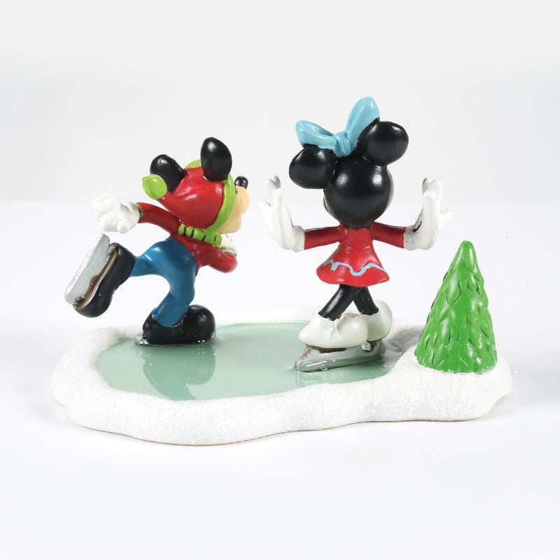 Figurine Mickey et Minnie Patin à Glace - Disney Village